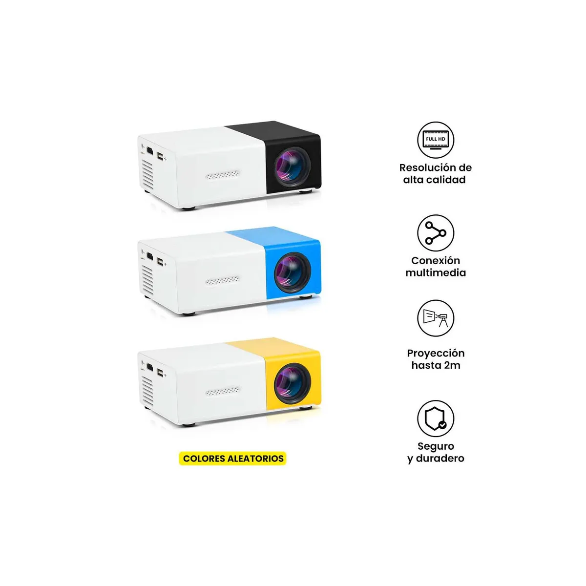 GENERICO - Mini Proyector Portátil Led - Aleatorio