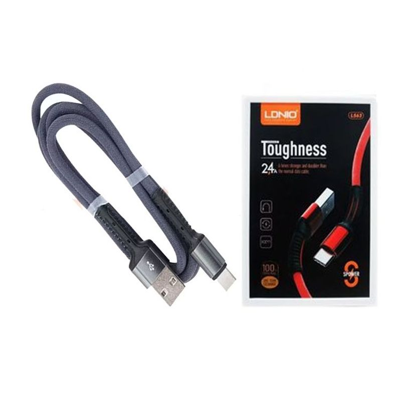 LDNIO - Cable LDNIO LS63 Carga Rápida 2.4a Usb  A Tipo-C 1m