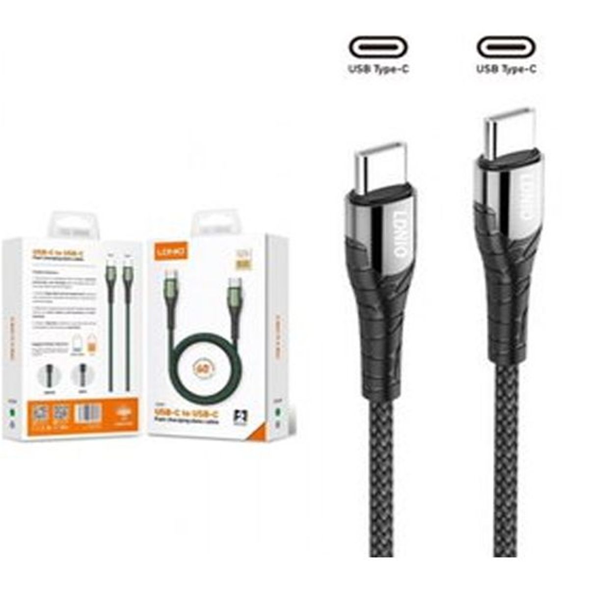 LDNIO - LDNIO LC102 65W Usb-C A Usb-C Cable Carga Rápida 2m