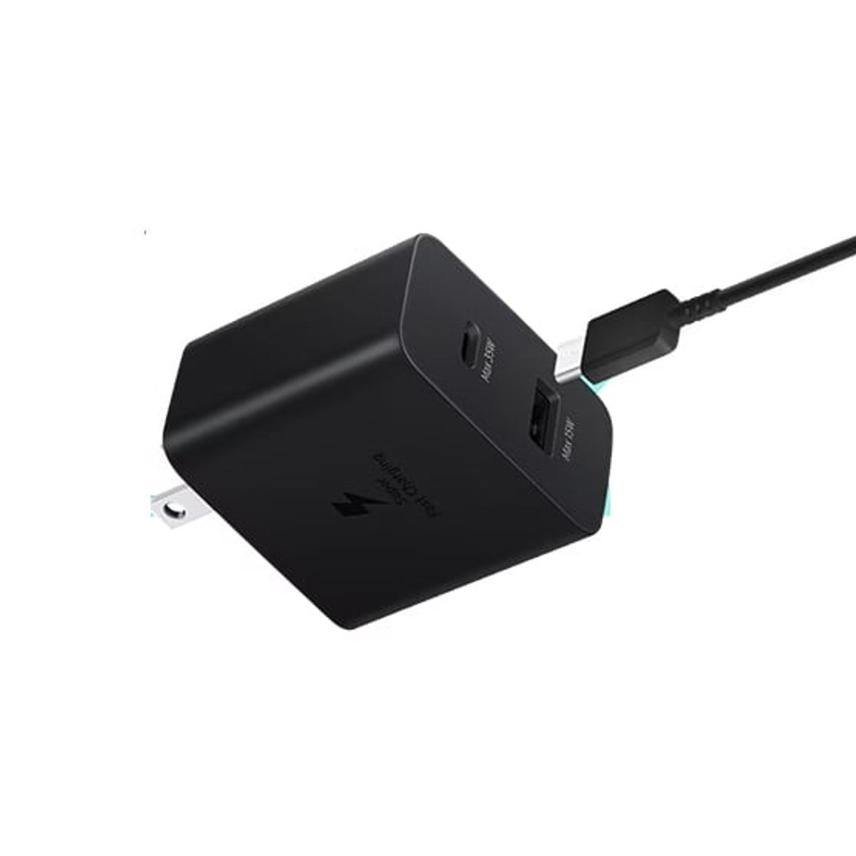 GENERICO - Cargador 35watts Duo Para Galaxy Z Flip4 Flip 4 Negro