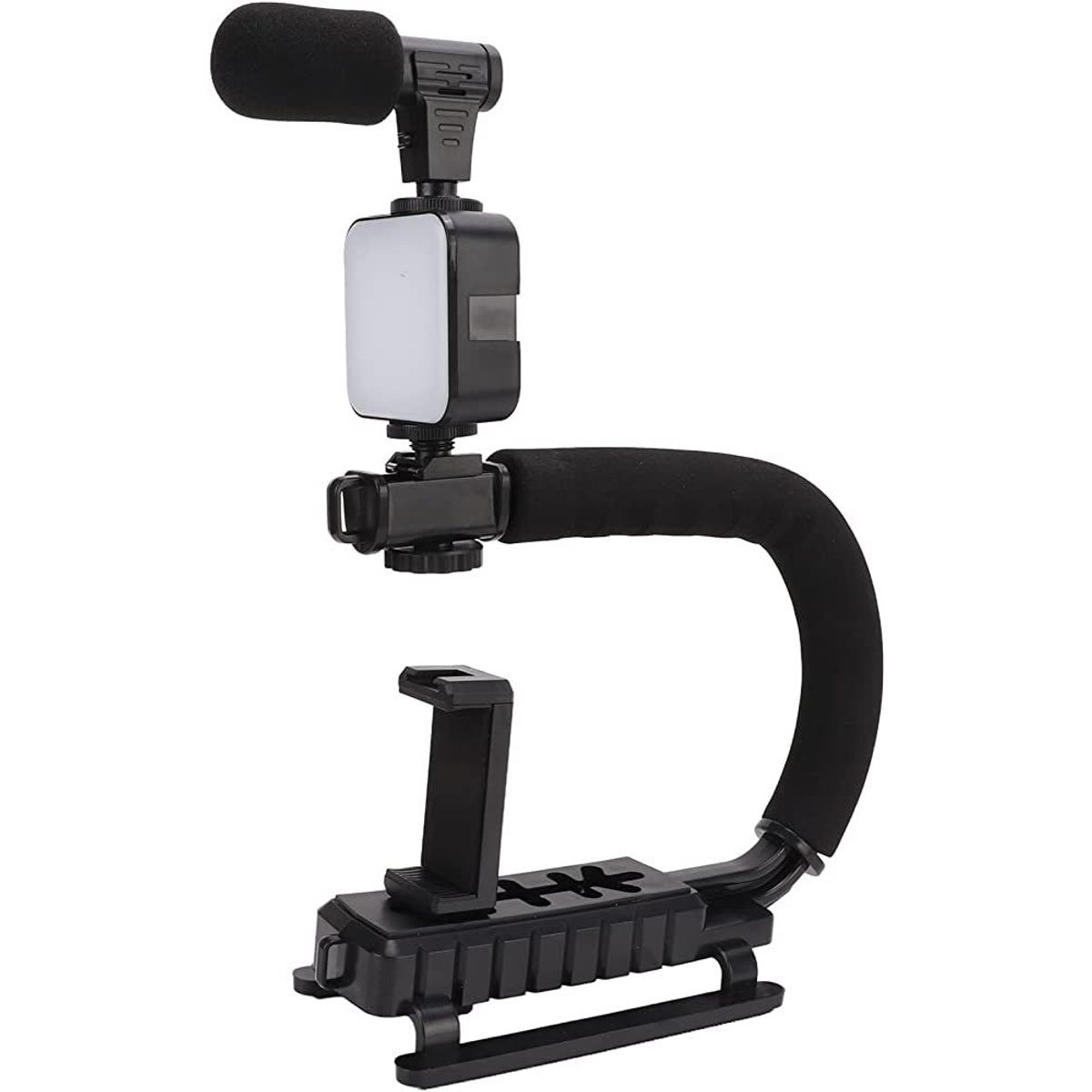 GENERICO - Estabilizador De Cámara Con Micrófono Y Luz Portátil Ay49u