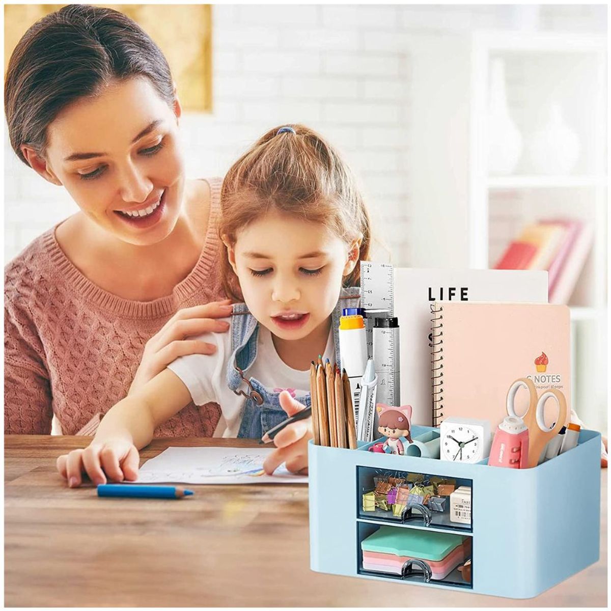 MINARI - Caja Organizador Escritorio Oficina Porta Lapiceros C87 CL