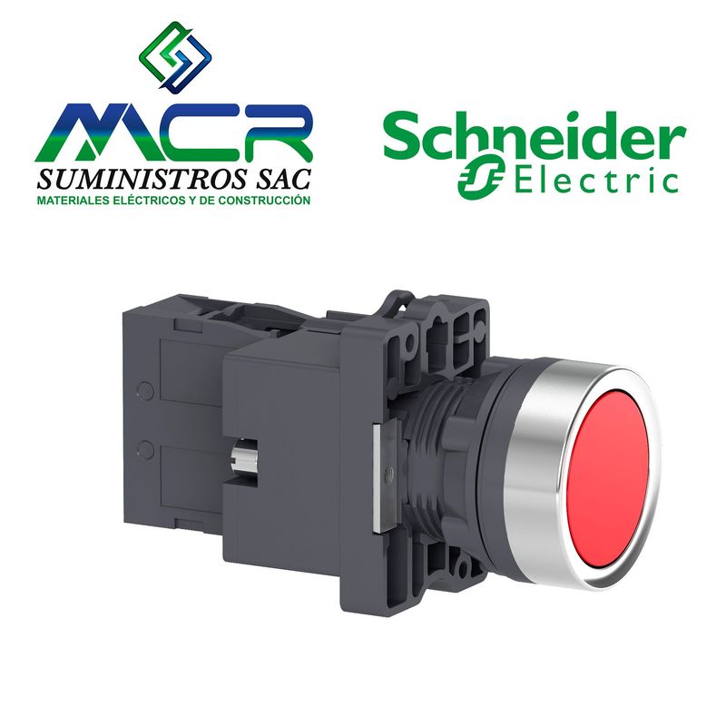 SCHNEIDER ELECTRIC - PULSADOR LUMINOSO LED PLASTICO ROJO 220VAC  Schneider
