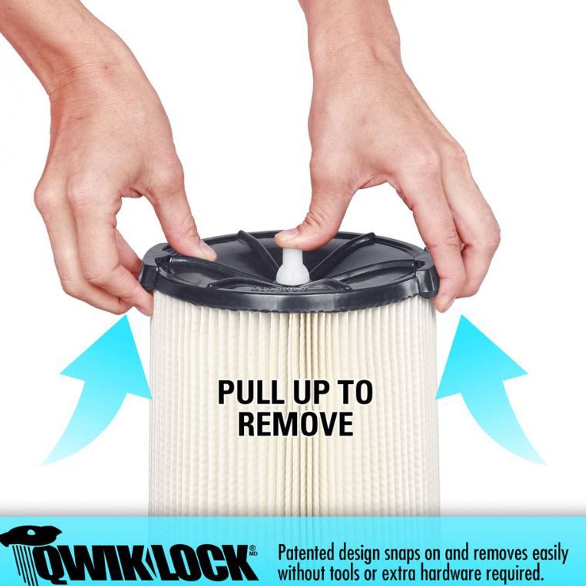 RIDGID - Filtro de papel plegado monocapa, 72947 Ridgid.