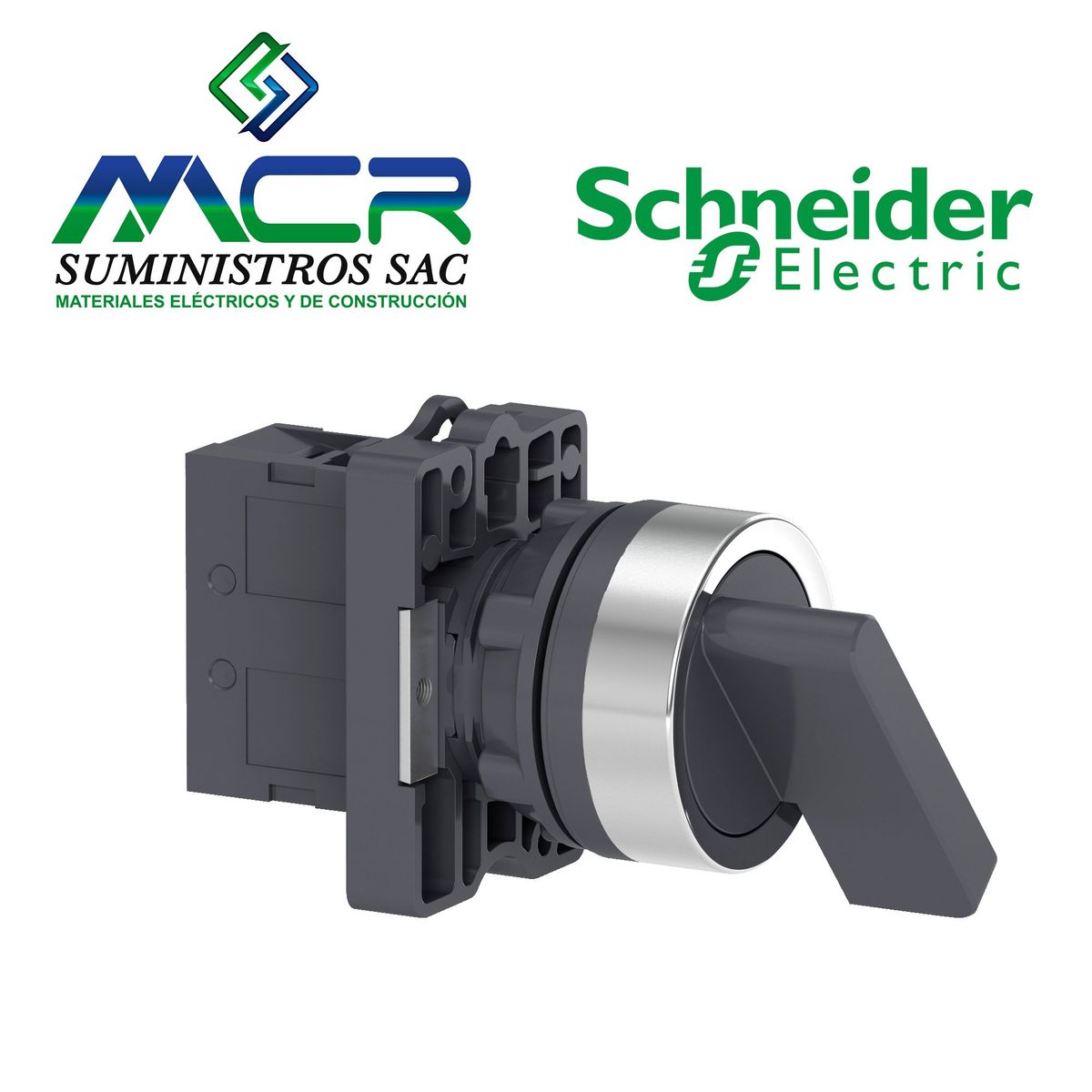 SCHNEIDER ELECTRIC - SELECTOR 2 POSICIONES PLASTICO NEGRO 1NA EASY9  Schneider