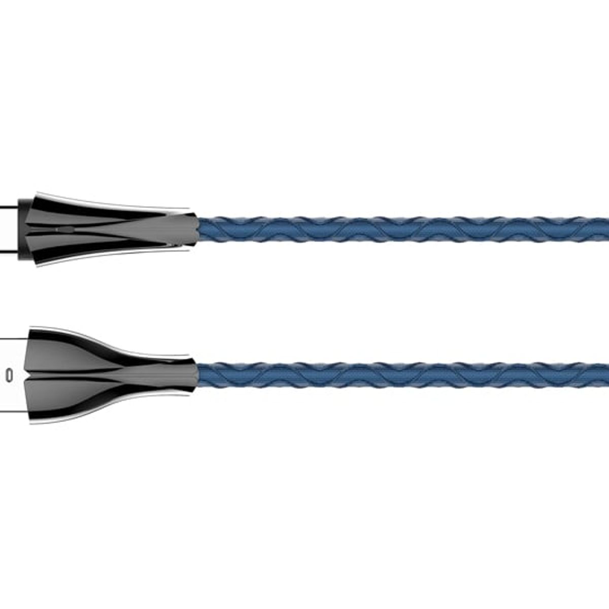 LDNIO - Cable LDNIO LS462 7 Color Led Indicador 2.4a Tipo C 2m Azul