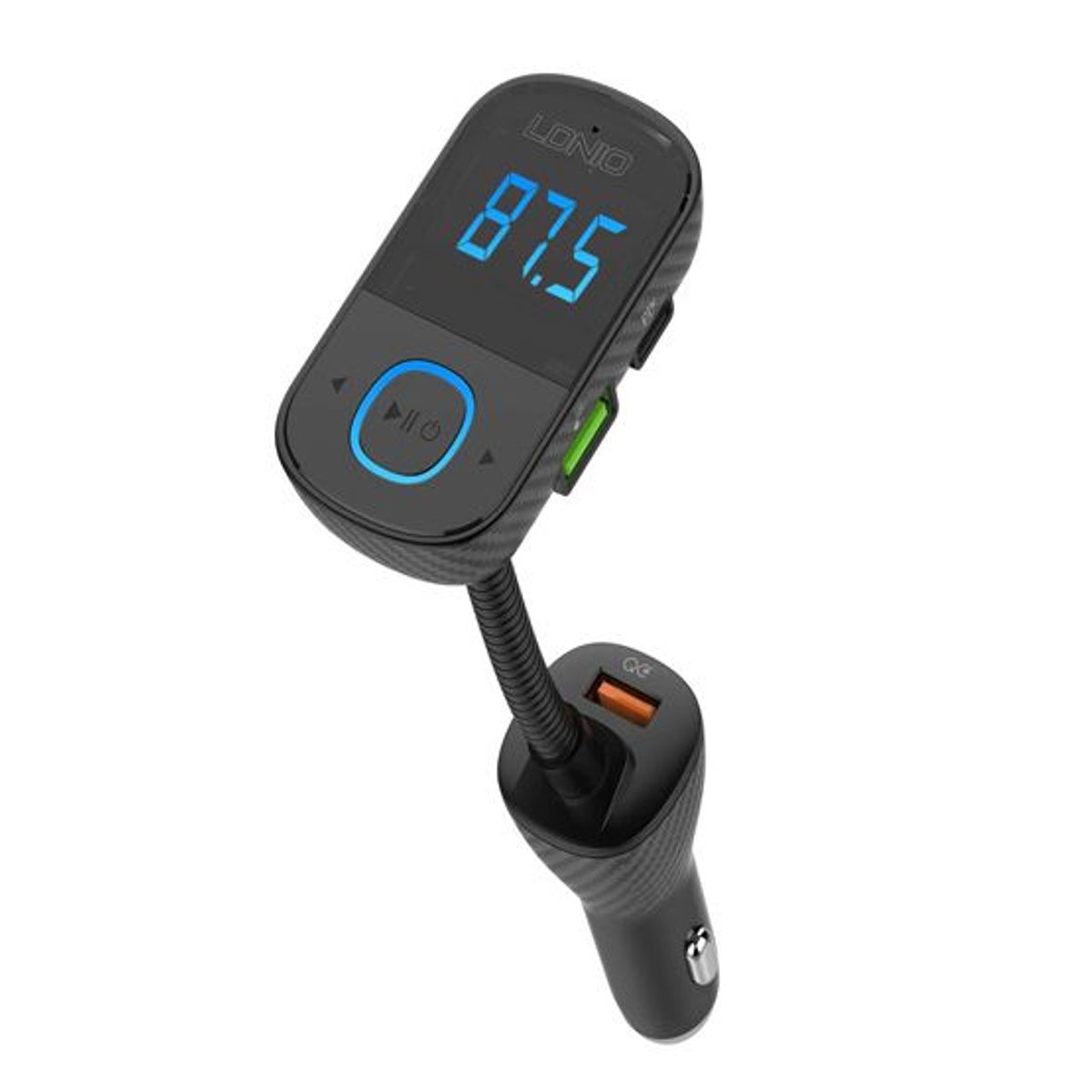 LDNIO - Cargador De Carro Transmisor De Bluetooth Y Ldnio C705Q