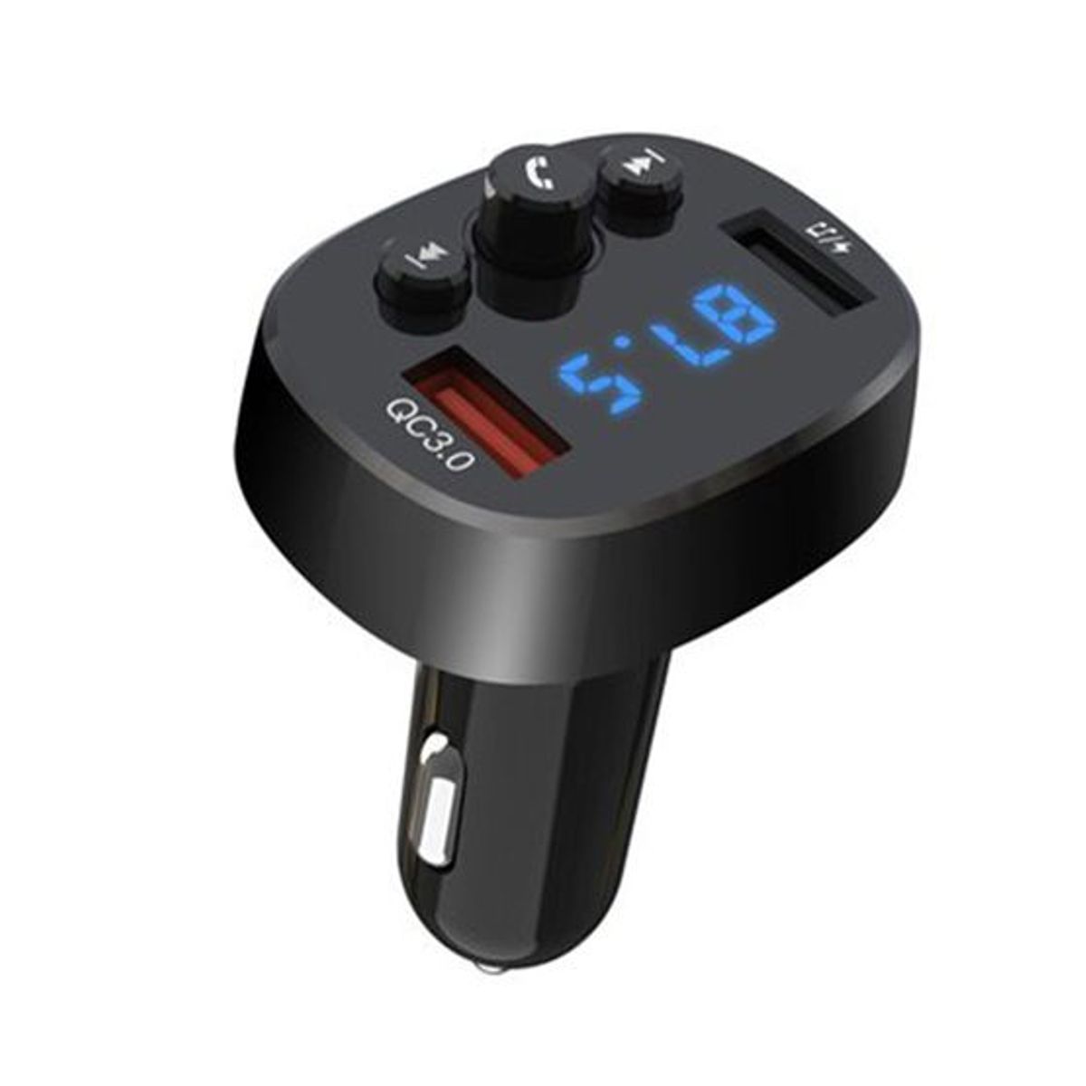 XO SIMPLE IS BEAUTY - Cargador De Coche Bluetooth XO BCC03 Con Reproductor Fm/Mp3 - Negro