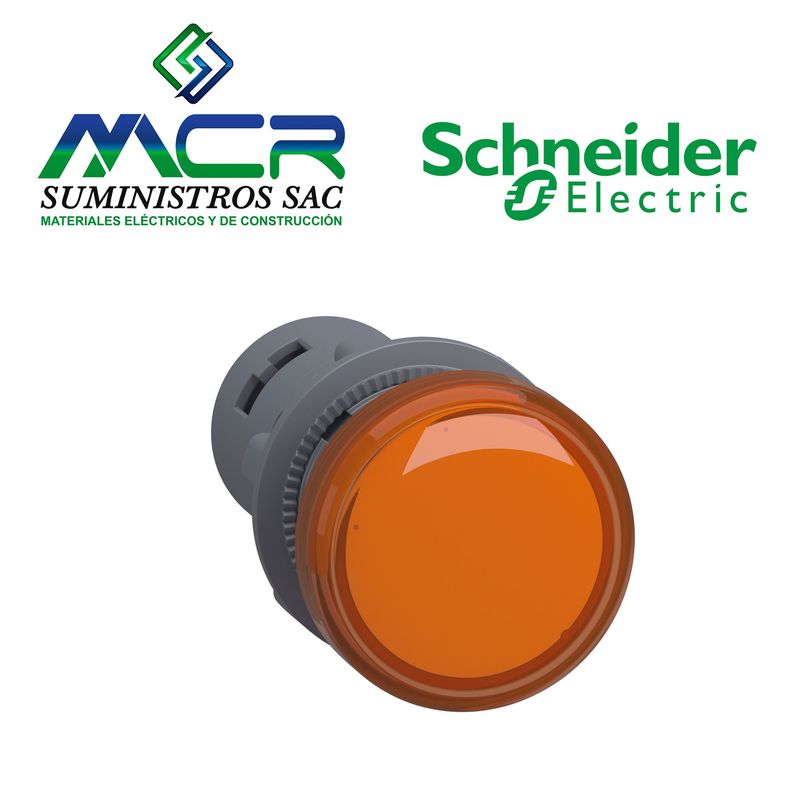 SCHNEIDER ELECTRIC - PILOTO PLASTICO NARANJA LED 220VAC EASY  Schneider