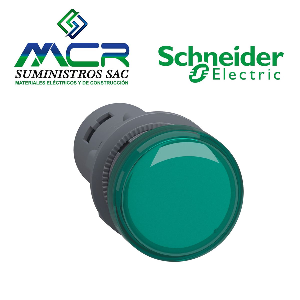 SCHNEIDER ELECTRIC - PILOTO PLASTICO VERDE LED 220VAC EASY Schneider