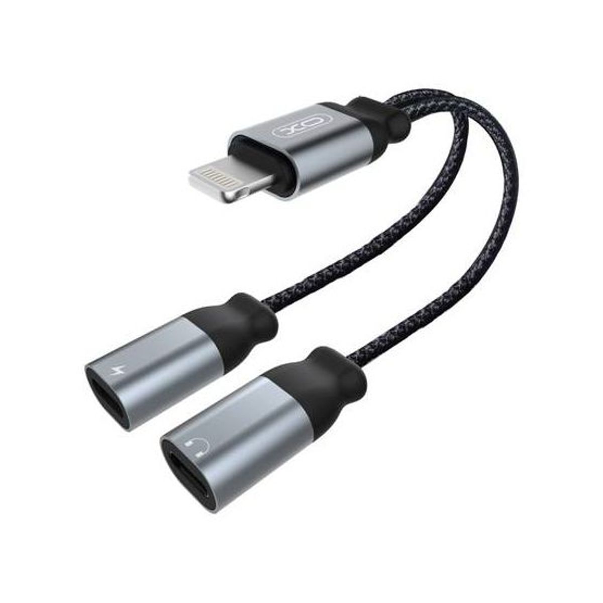 XO SIMPLE IS BEAUTY - Cable Adaptador De Audio Y Carga Dual Lighting XO NB-R160A