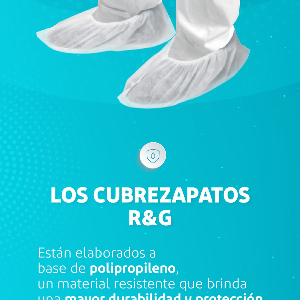 R&G - Cubrezapatos Descartables Blanco R&G x 100 und