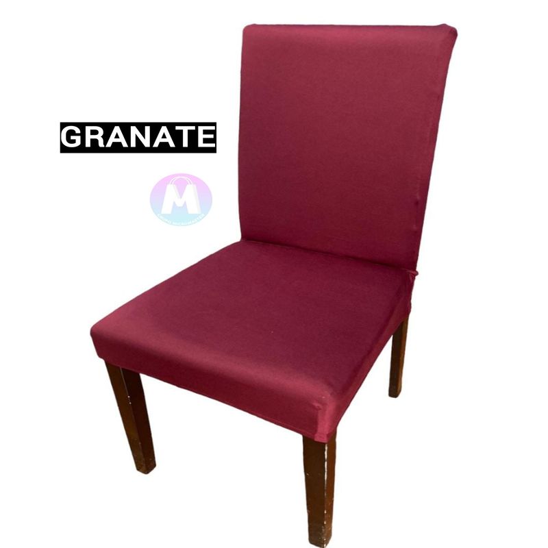 GENERICO - 08 Forros de silla spandex color Granate