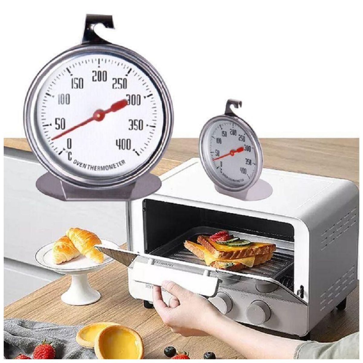 OEM - Termómetro para Horno de Acero Inoxidable Ideal en Repostería Cocina