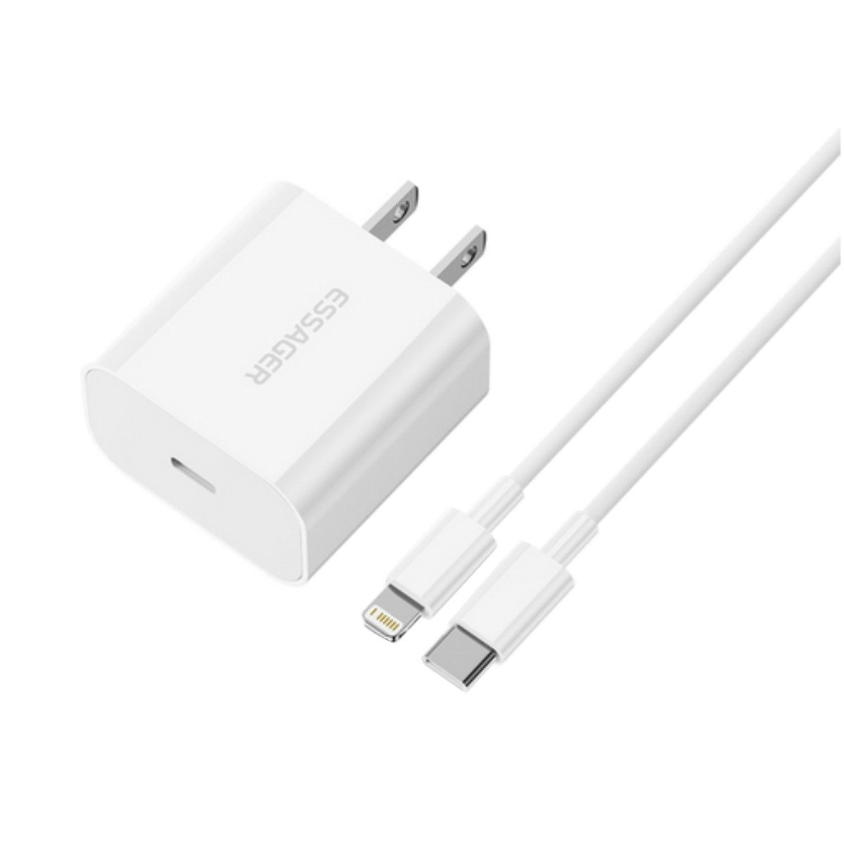 ESSAGER - Cargador Para iPhone X 11 12 13 14 8 Para iPad 20w Essager