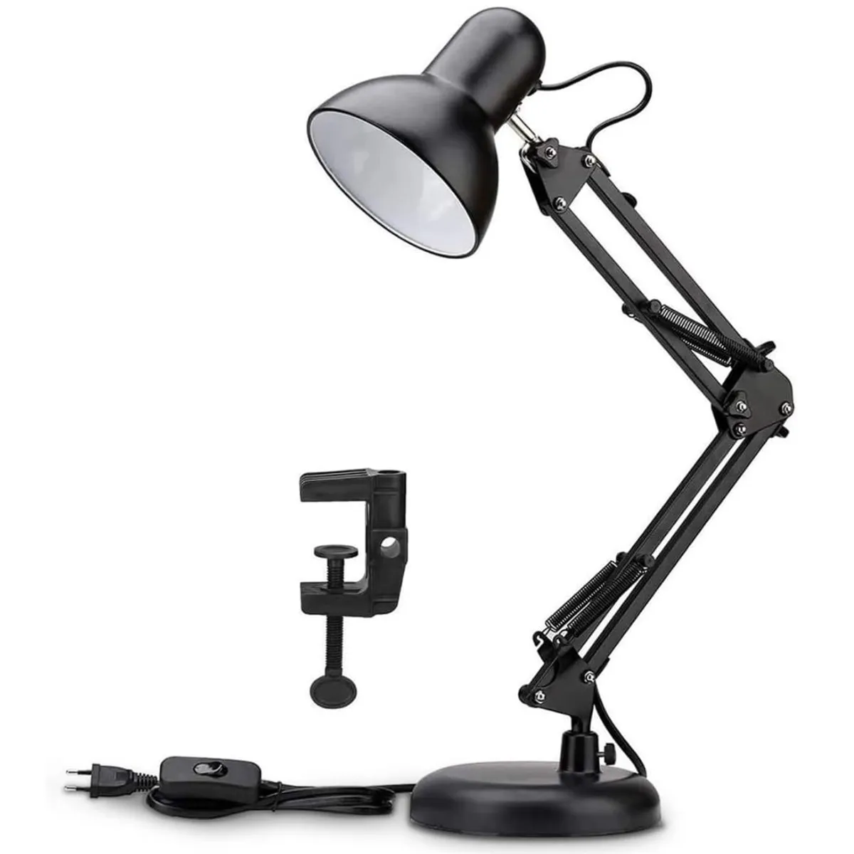 INSPIRA MARKET - Lampara de escritorio vintage elegante negro