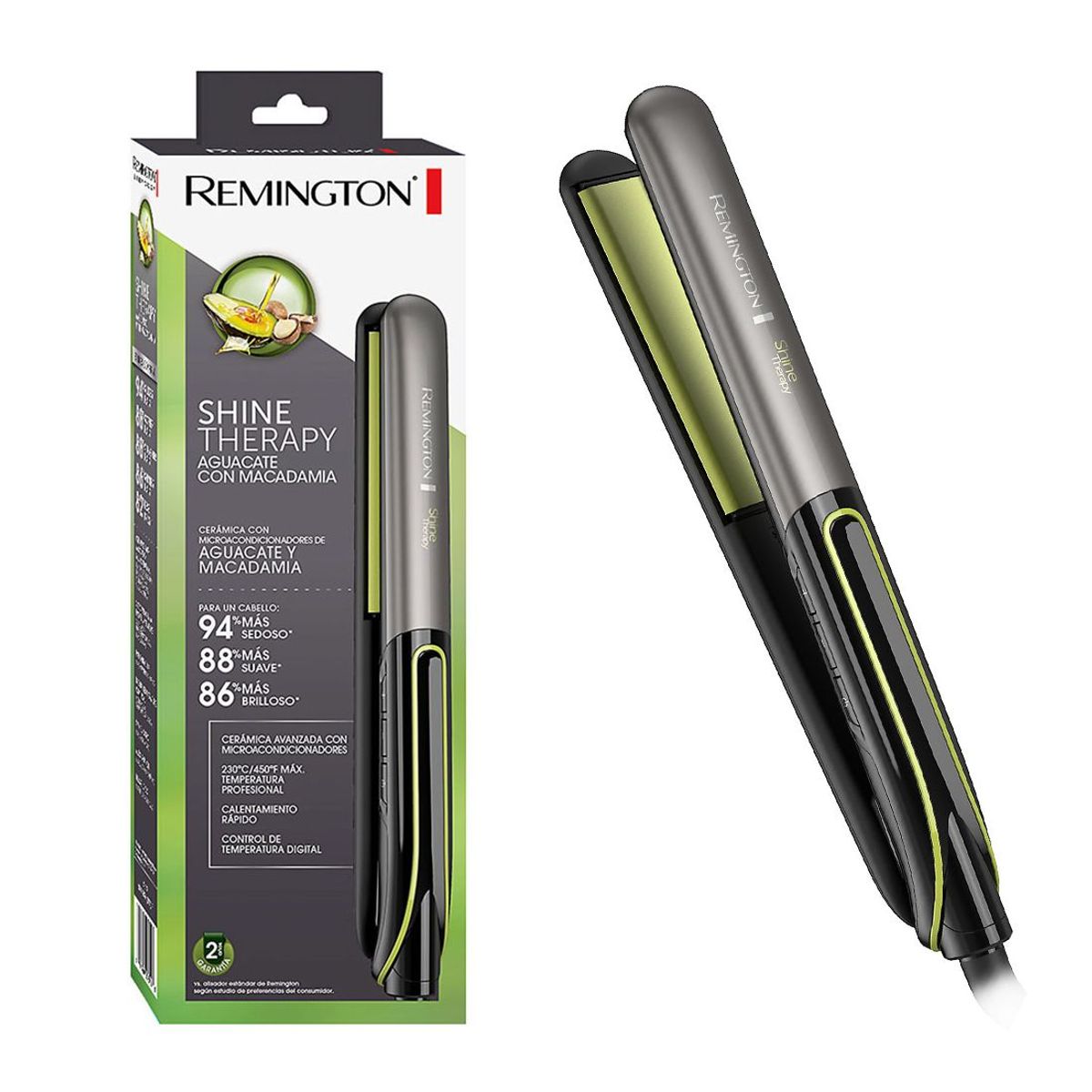 REMINGTON - Plancha Alisador Shine Therapy Palta