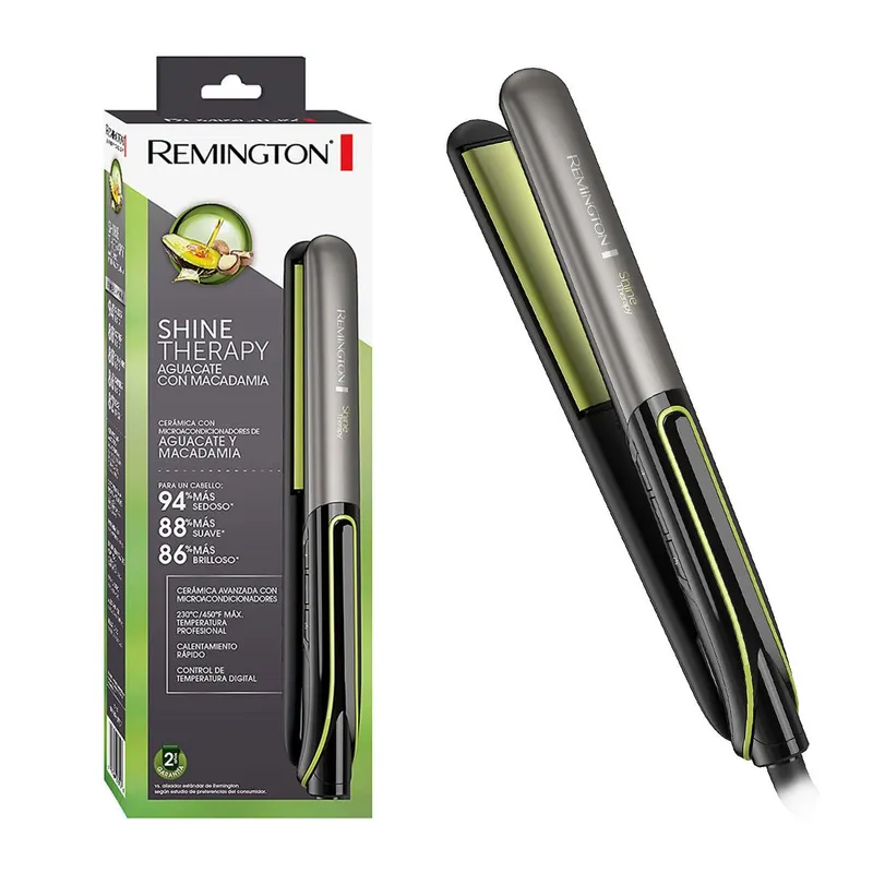 REMINGTON - Plancha Alisador Shine Therapy Palta