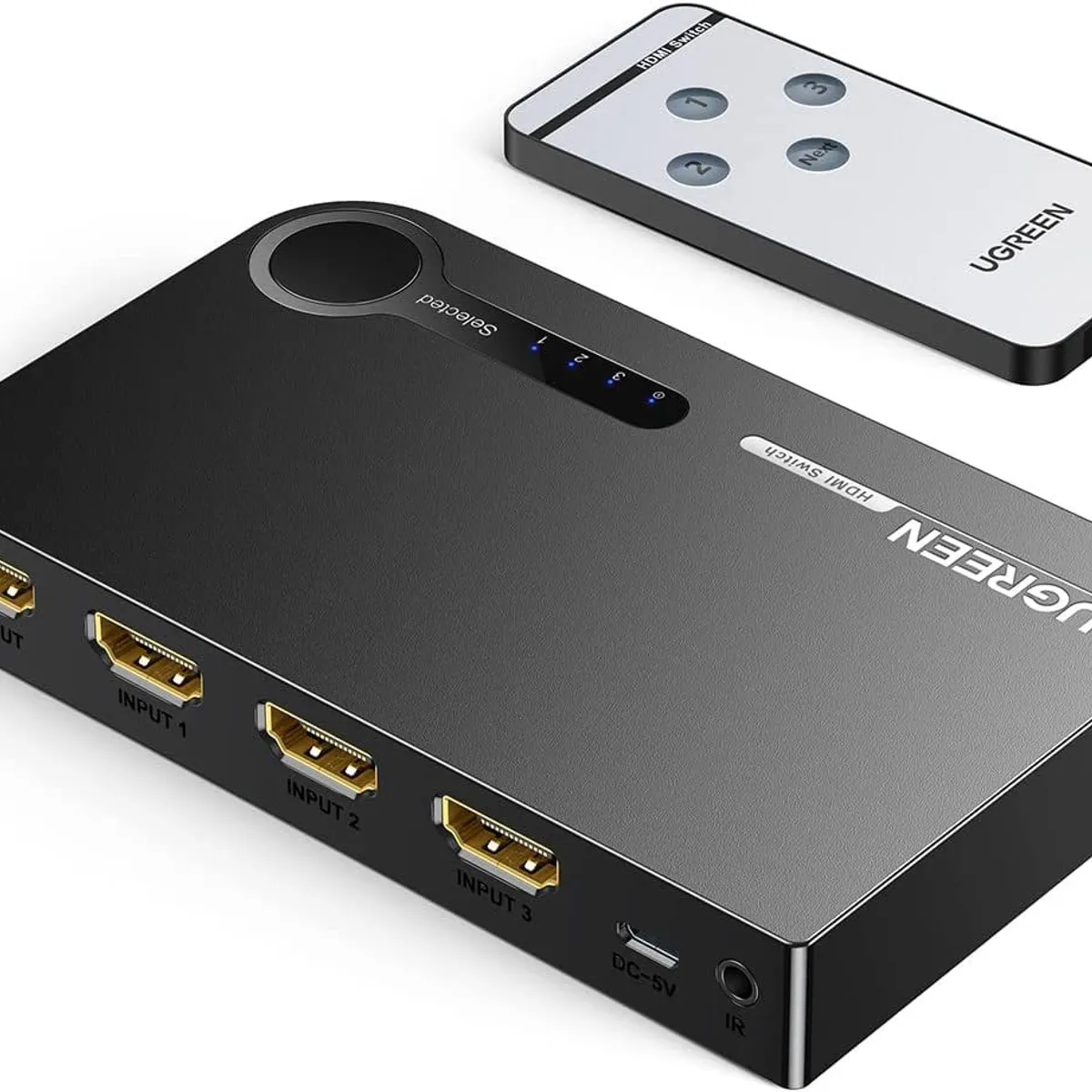 UGREEN - Switch Hdmi Ugreen Inalámbrico 1x3 4k 60hz Con Control 40234