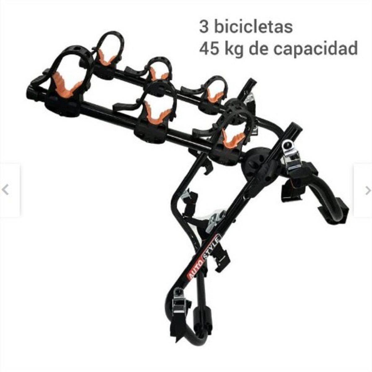 GENERICO - Rack Portabicicletas Trasera Para Auto 3 Bicicletas