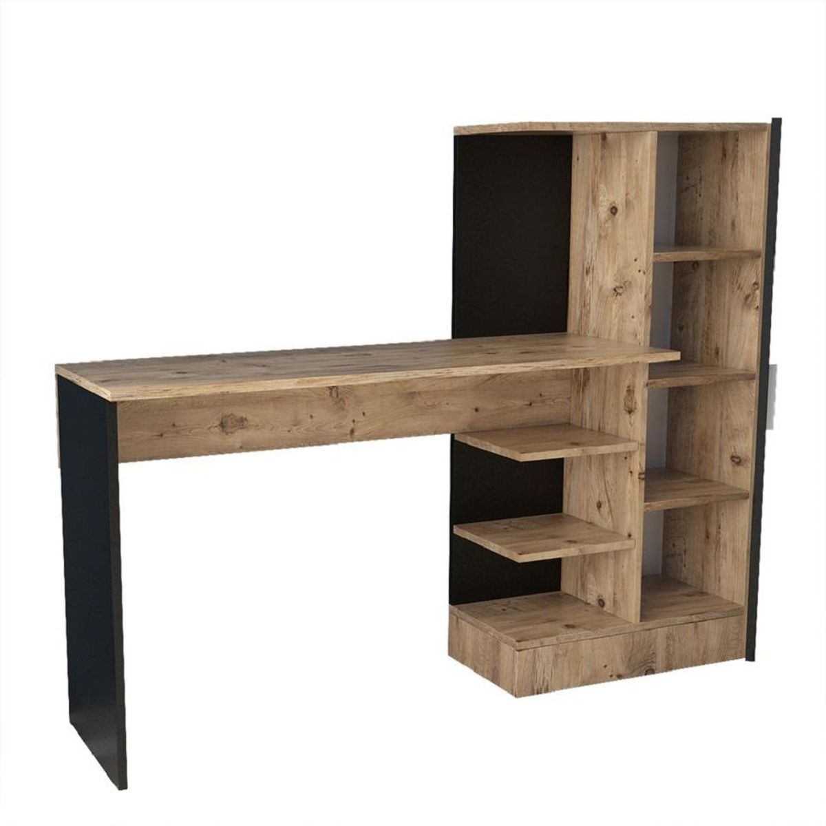 STARHOME - ESCRITORIO STARHOME BACK TO SCHOOL NEGRO Y BEIGE