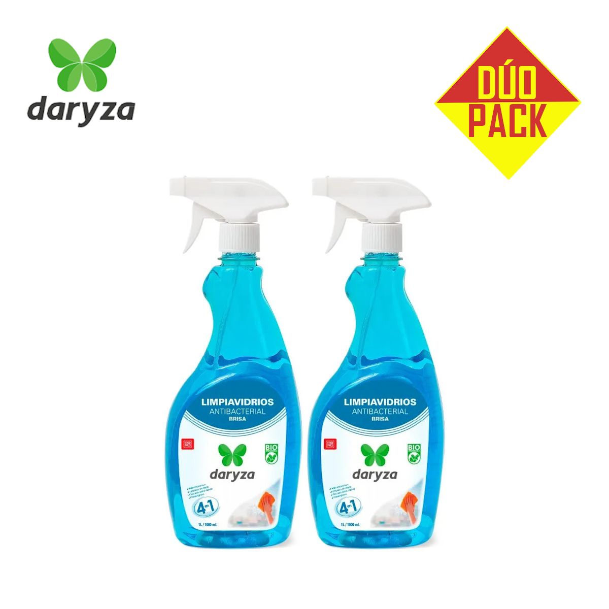 DARYZA - Limpiavidrios brisa 1 litro DARYZA. DÚO PACK