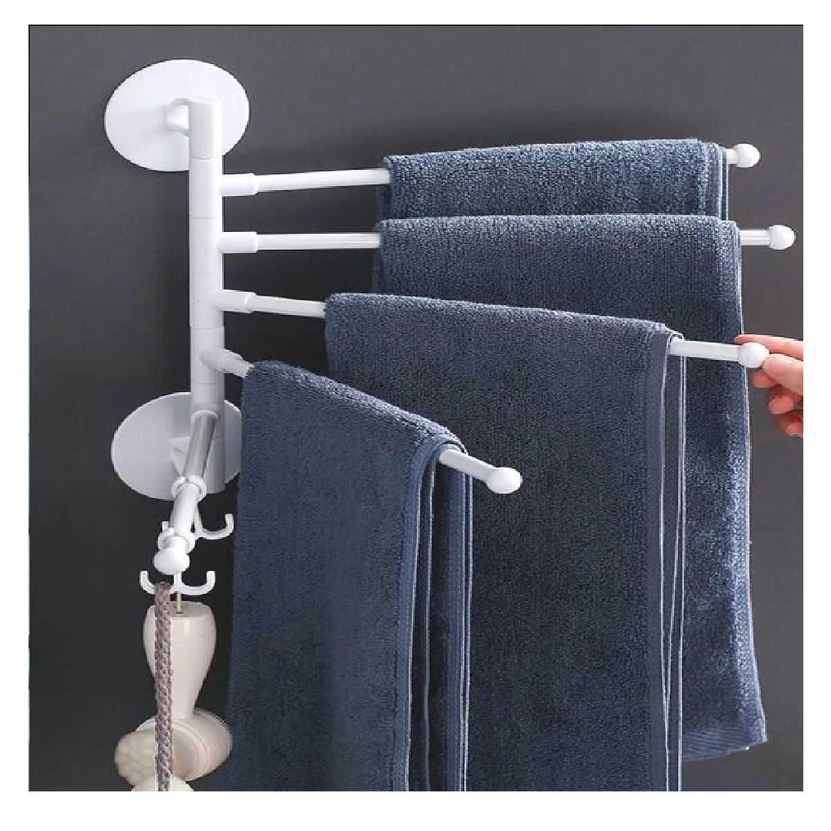 OTTOWARE - Colgador de Toallas de 5 brazos 180°