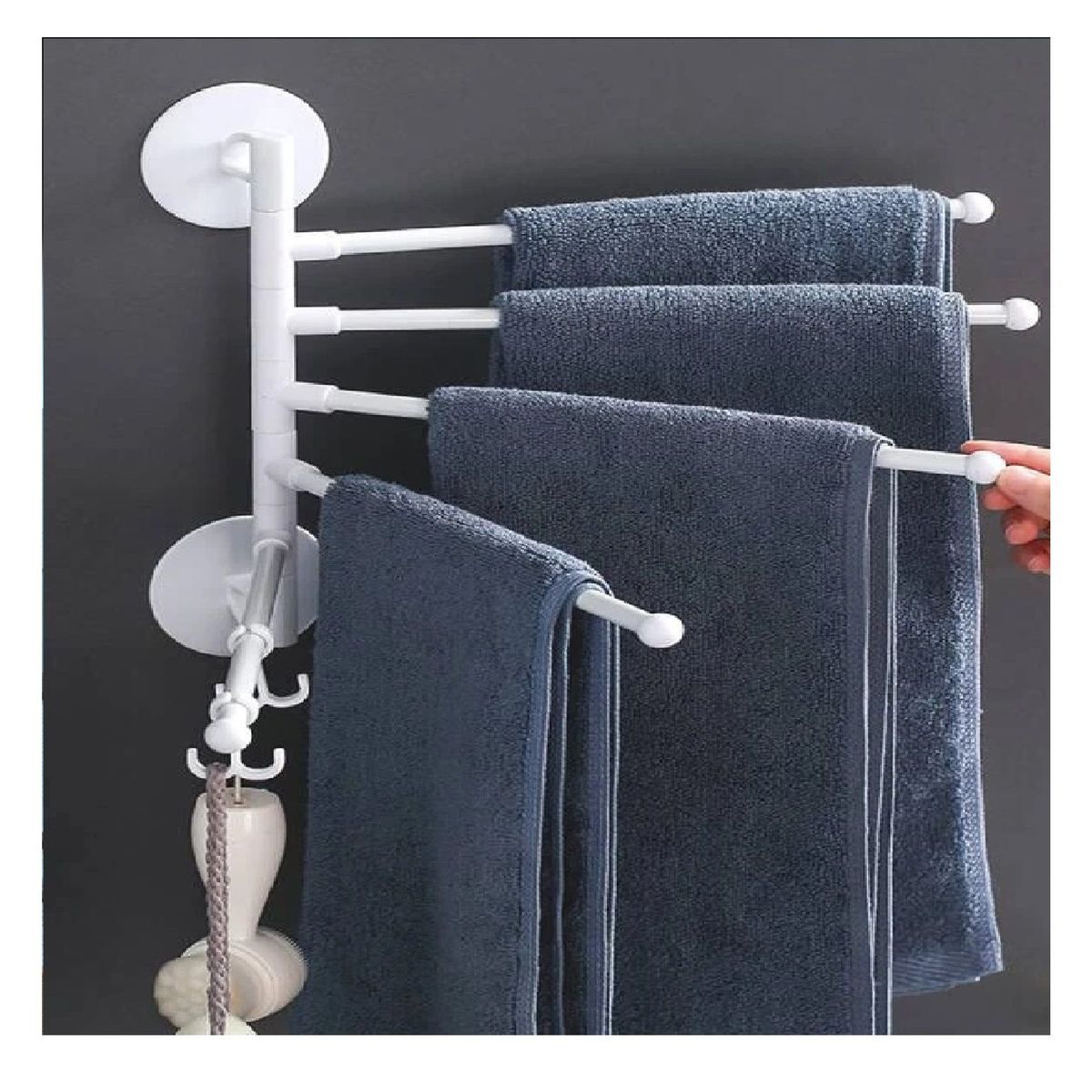 OTTOWARE - Colgador de Toallas de 5 brazos 180°