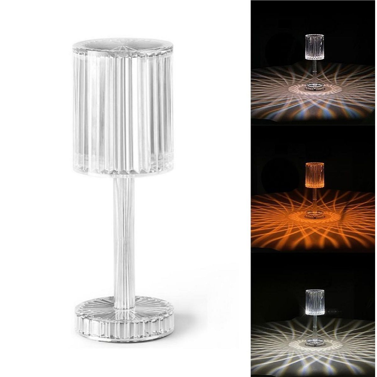 OTTOWARE - Lámpara Táctil de Mesa RGB