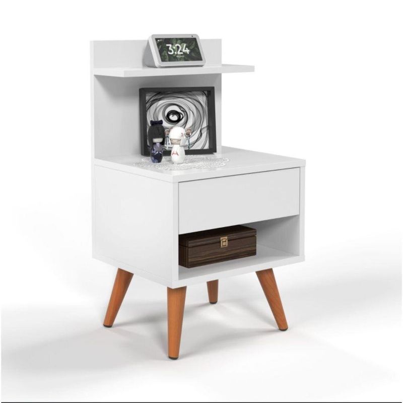 VENTITAS HOME - Mesa de Noche Velador Vintage Zahara Ventitas Home Color Blanco