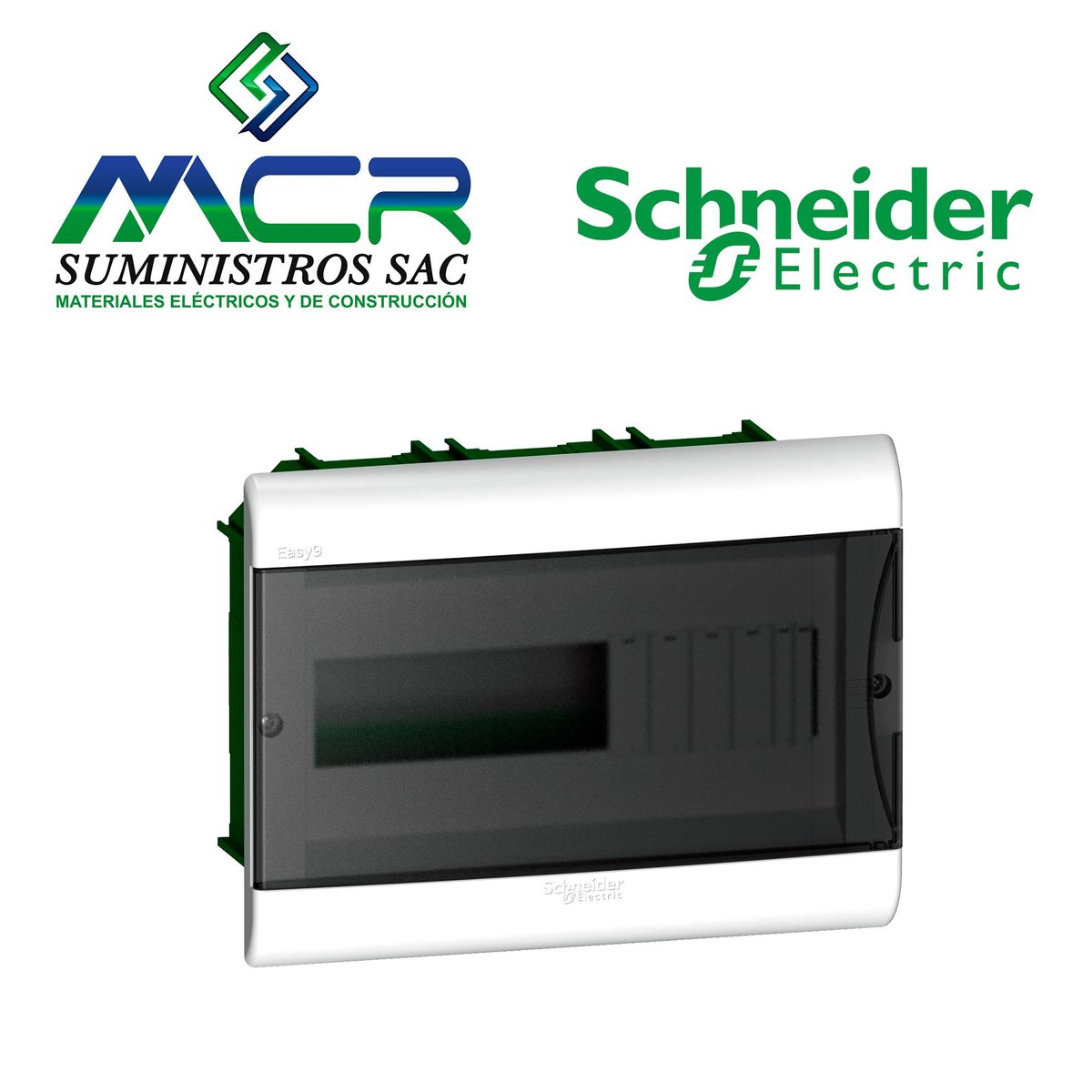 SCHNEIDER ELECTRIC - TABLERO EMPOTRABLE PLASTICO PUERTA FUME 12 POLOS IP40 Schneider