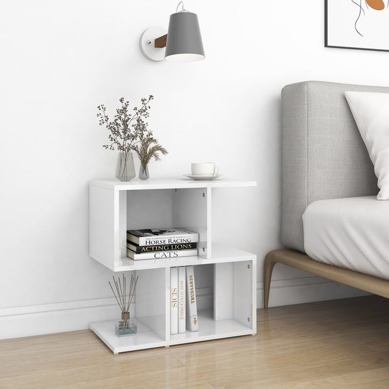 VENTITAS HOME - Mesa de Noche Velador Moderno Kai Ventitas Home Blanco