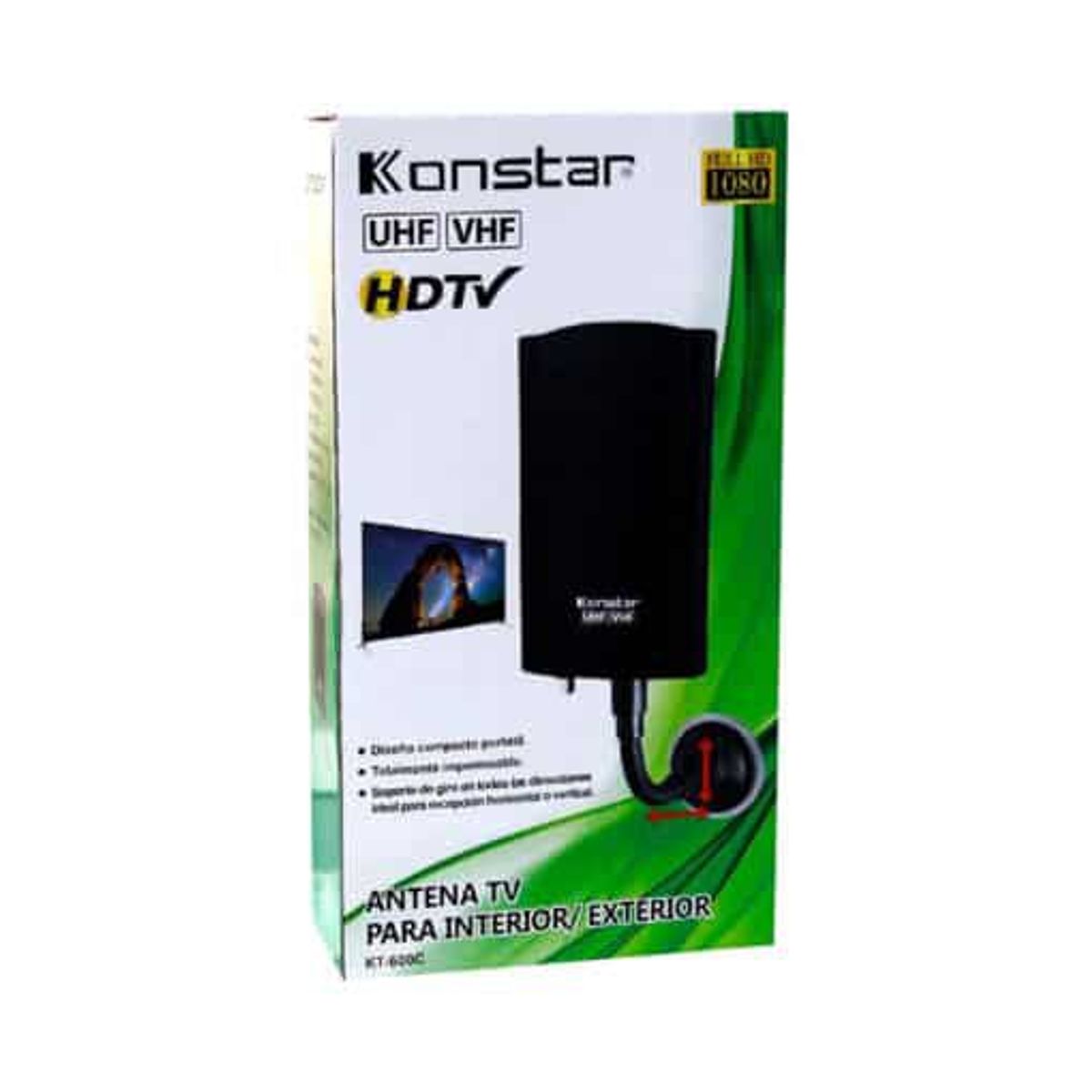 GENERICO - Antena amplificada hd kt-600c konstar