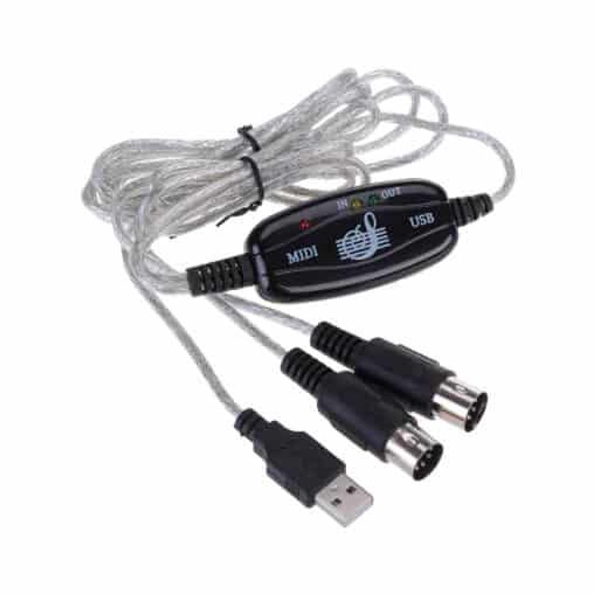 GENERICO - Adaptador de usb a midi um002 Alimentado por USB