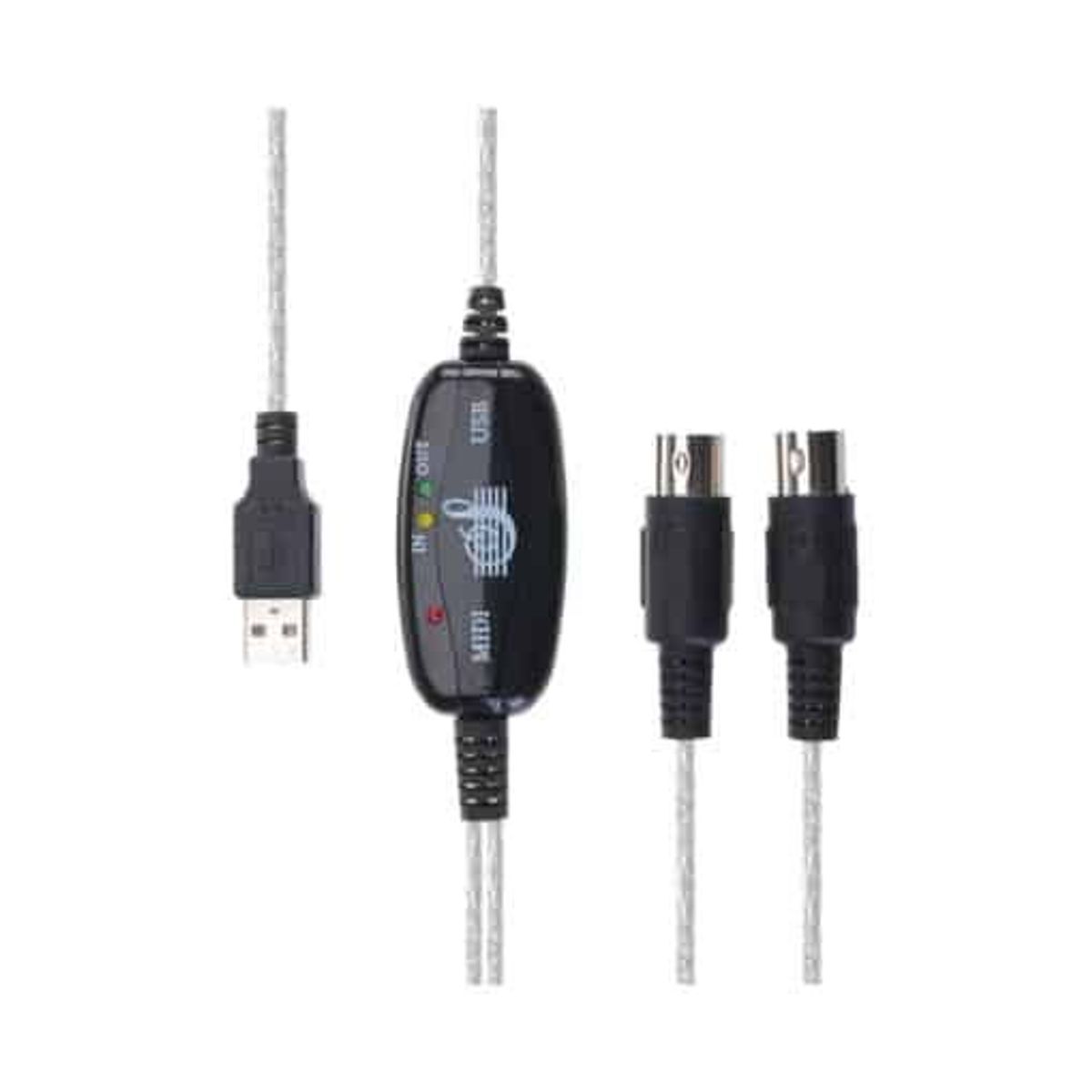 GENERICO - Adaptador de usb a midi um002 Alimentado por USB