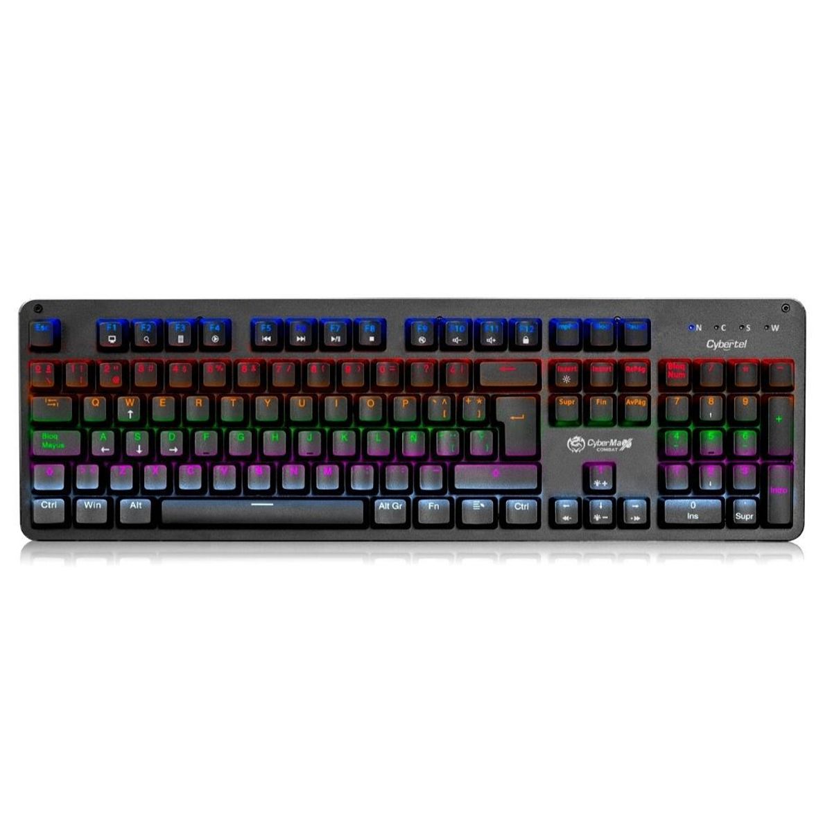 CYBERTEL - Teclado Gamer Mecánico Cybertel Combat + Pad Gamer