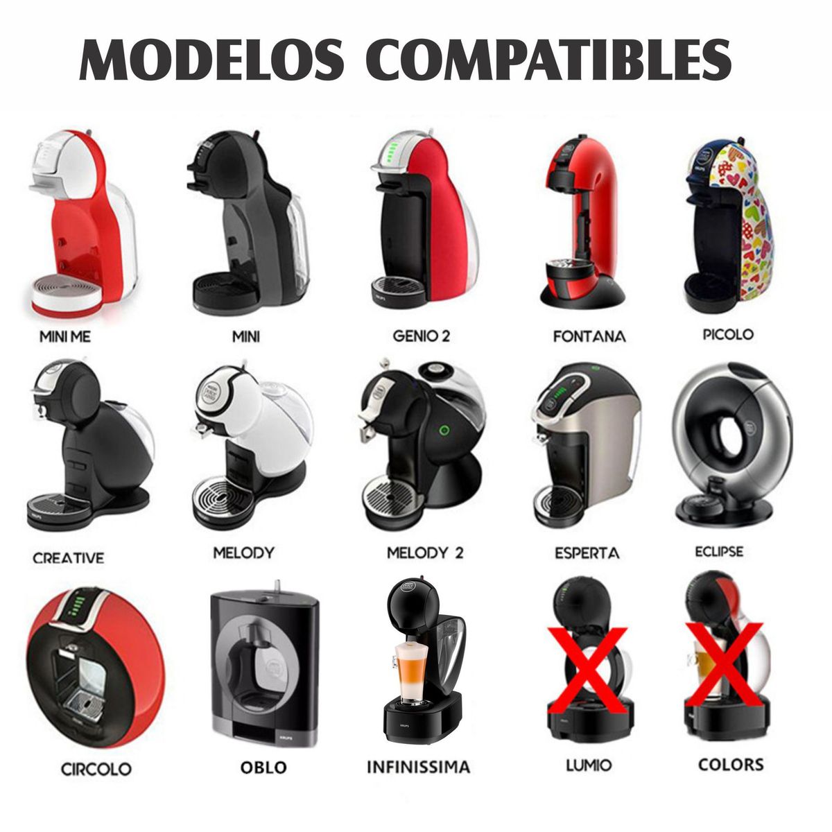 GENERICO - Cápsulas Reusables Recargable Dolce Gusto x 3 Und