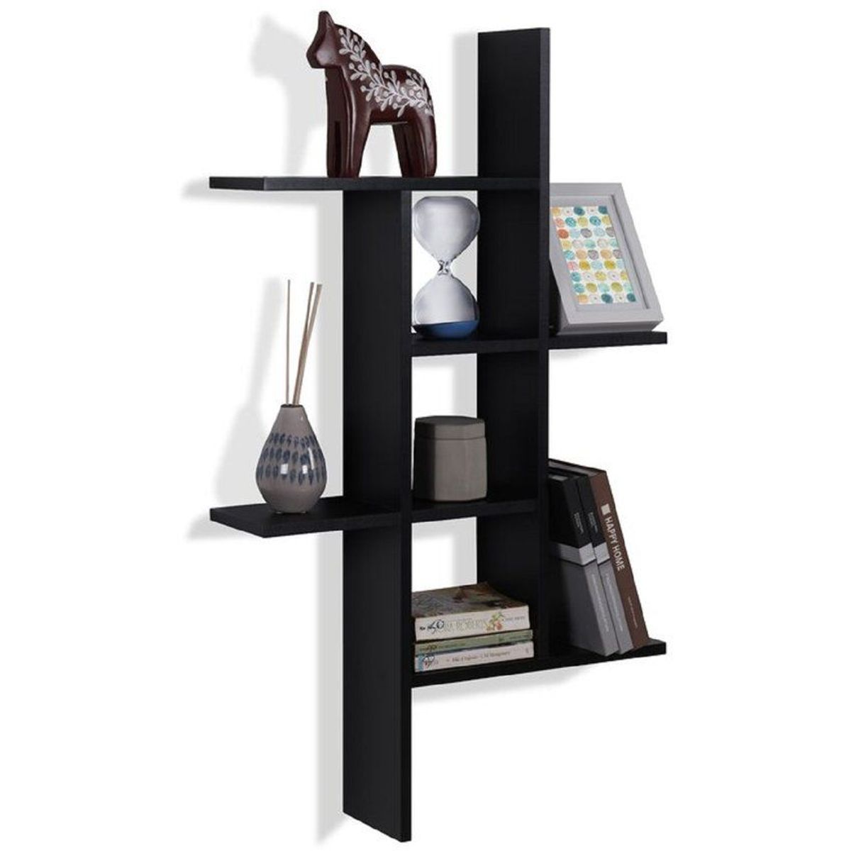 GENERICO - Repisa Flotante Muebles Gaudi Danya - Negro