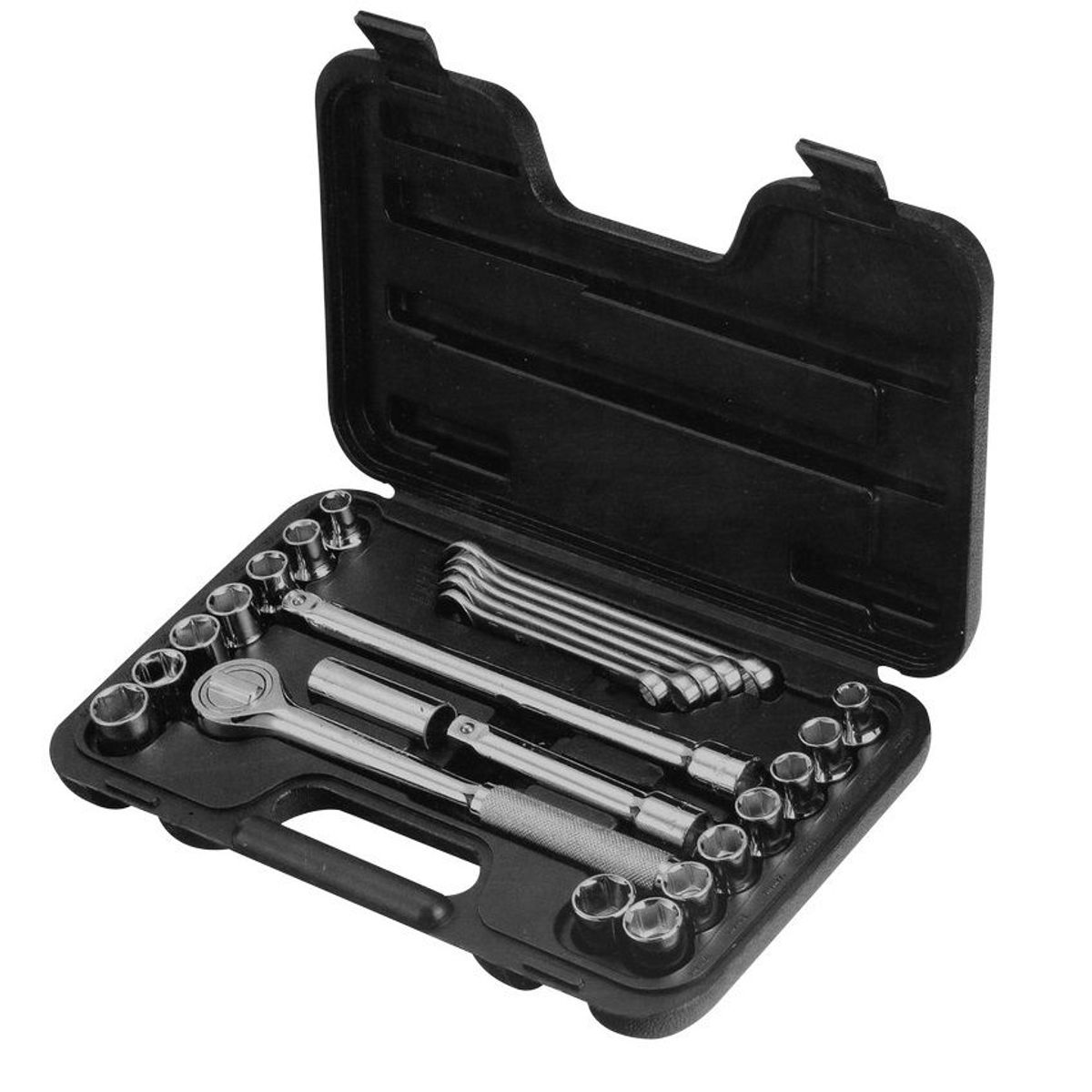 STANLEY - PROMO JUEGO 25 PIEZAS DADOS Y LLAVES 1/2” MM PLG 86-736 STANLEY