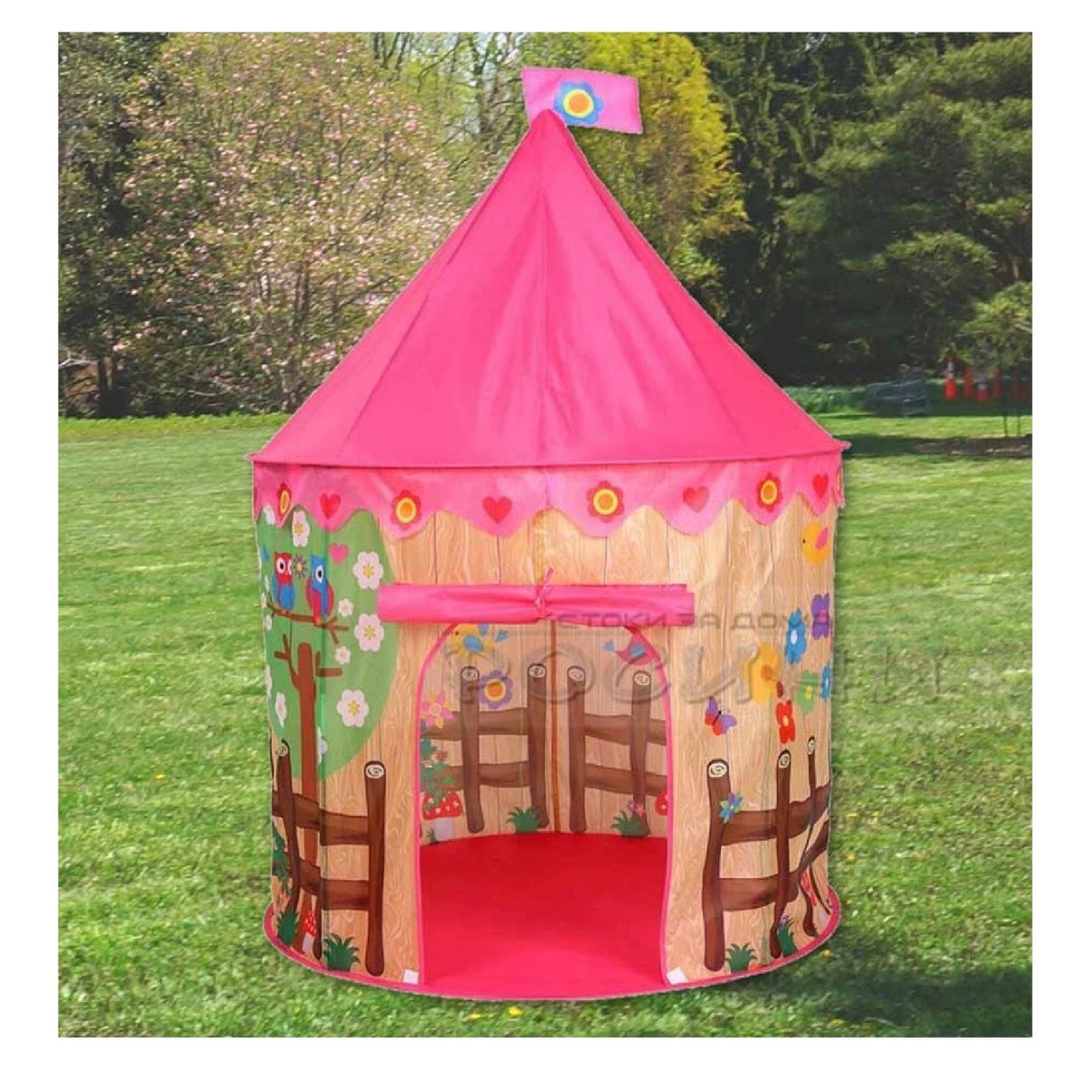 OTTOWARE - Carpa Castillo Rosado para Niña