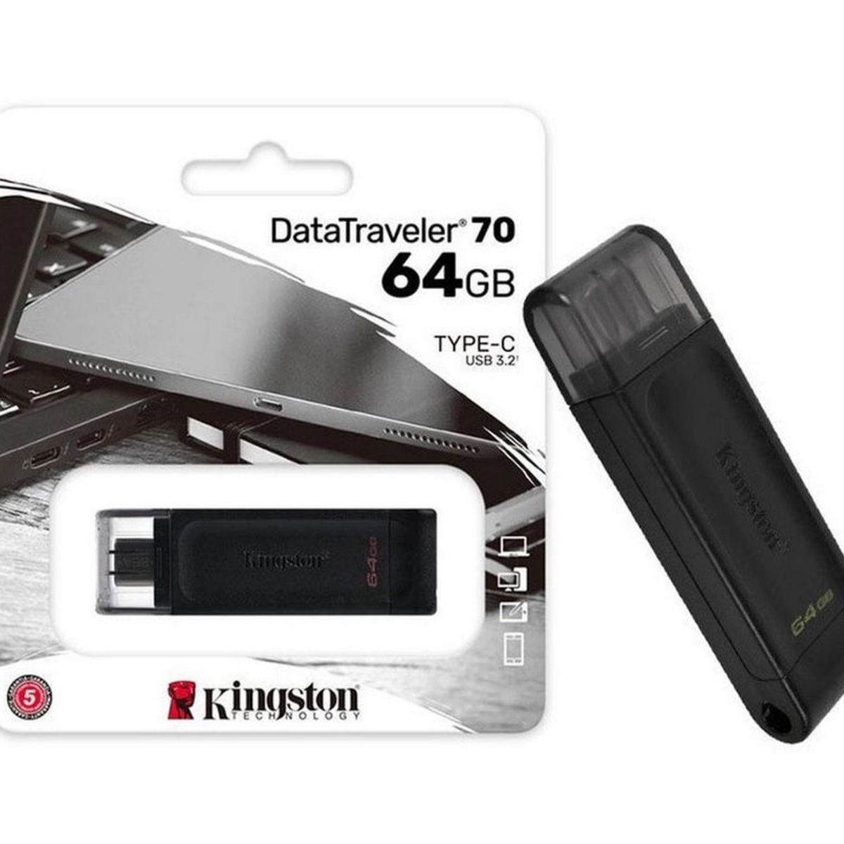 KINGSTON - Memoria Usb Tipo C - Kingston - 64gb Usb 3.2 Original Sellado