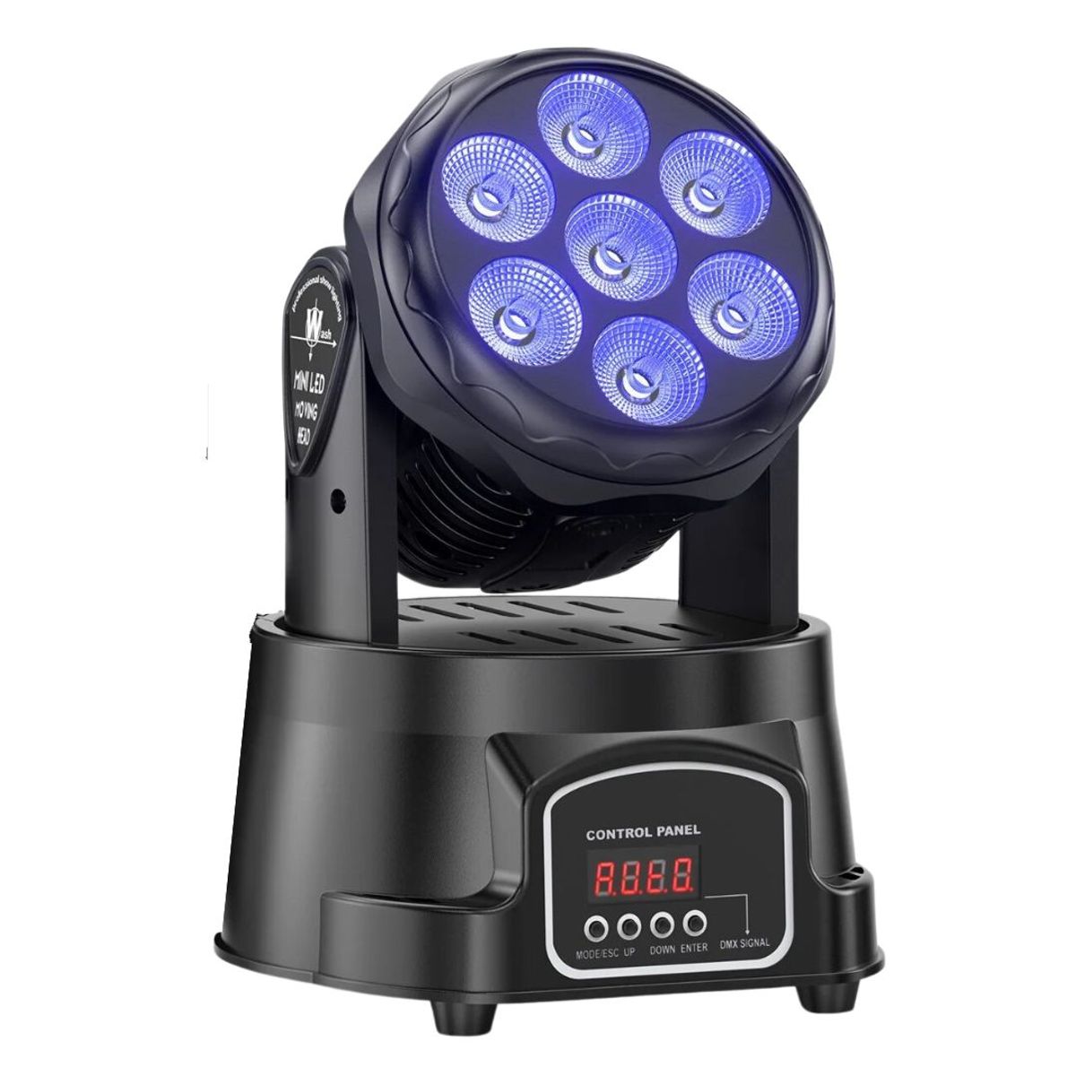 GENERICO - Proyector Luces LED de Discoteca RGB 4 en 1 Cabezal Giratorio 511906