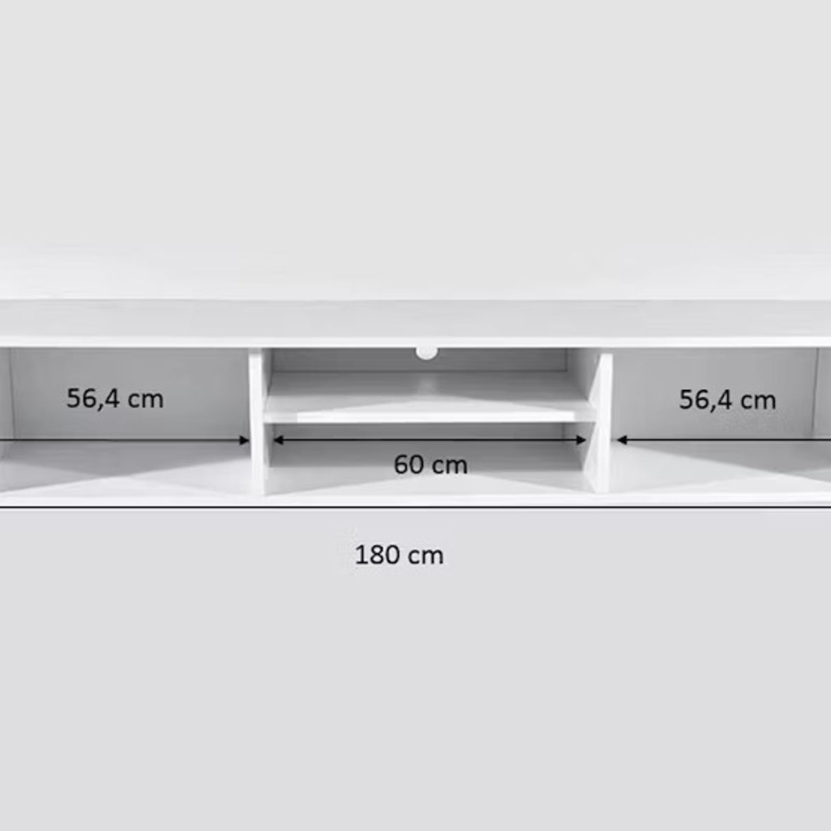 STARHOME - CENTRO DE ENTRETENIMIENTO STARHOME GIJON BLANCO Y PLOMO 65"