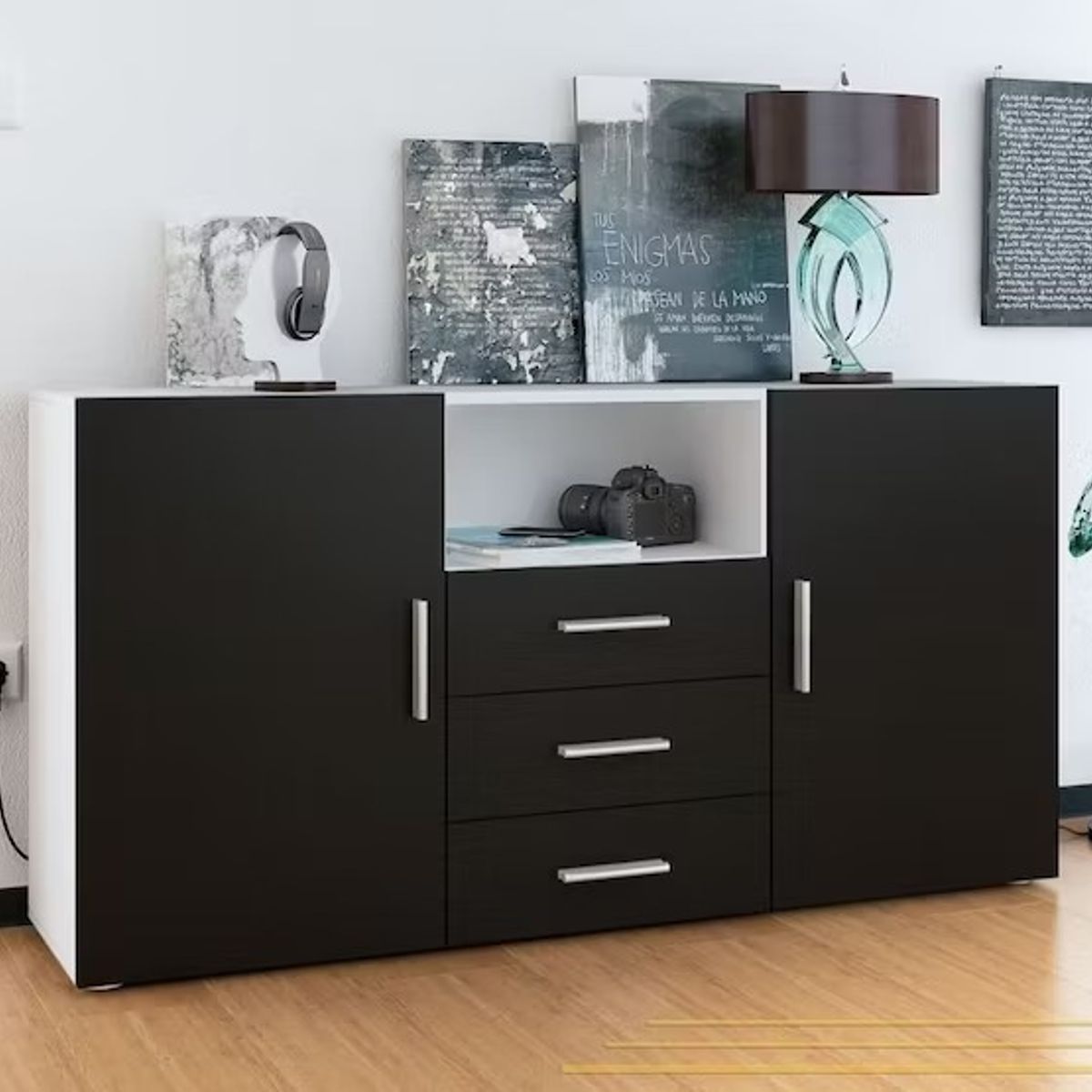 STARHOME - CENTRO DE ENTRETENIMIENTO STARHOME BOLD BLANCO Y NEGRO 55"