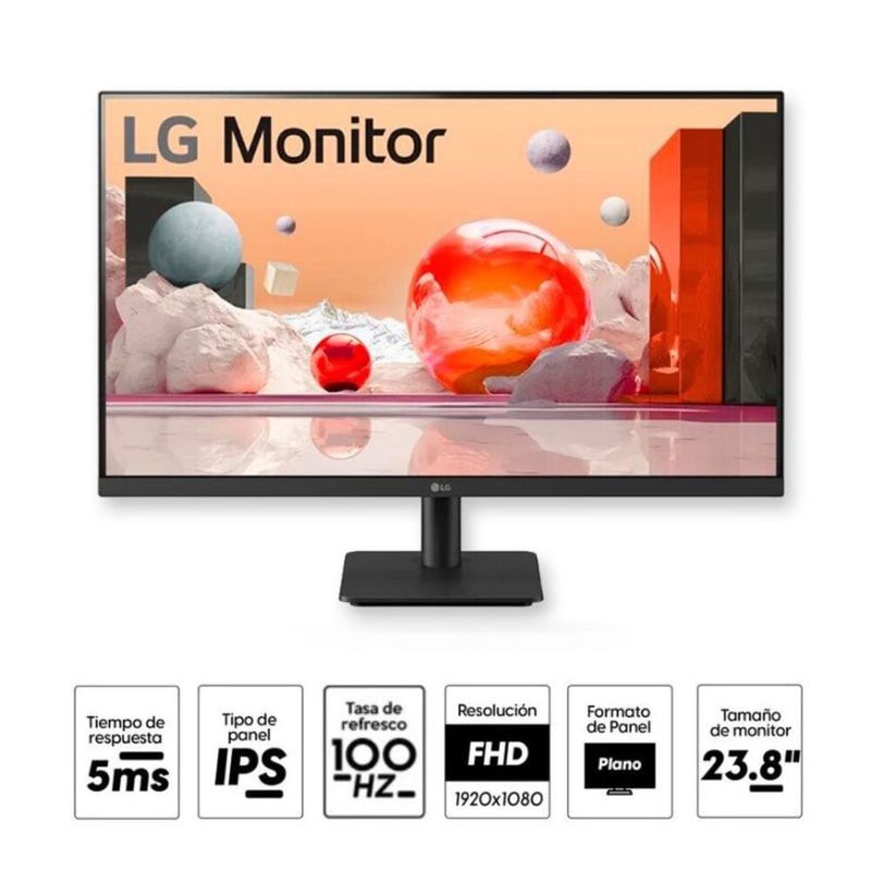 LG - Monitor LG  24 (23.8")  FHD  IPS 100HZ