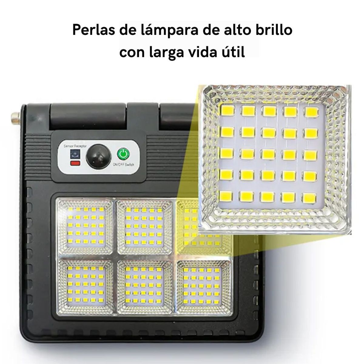 GENERICO - Luz Solar Led Inteligente Sensor de Movimiento Alto Brillo - RiXME