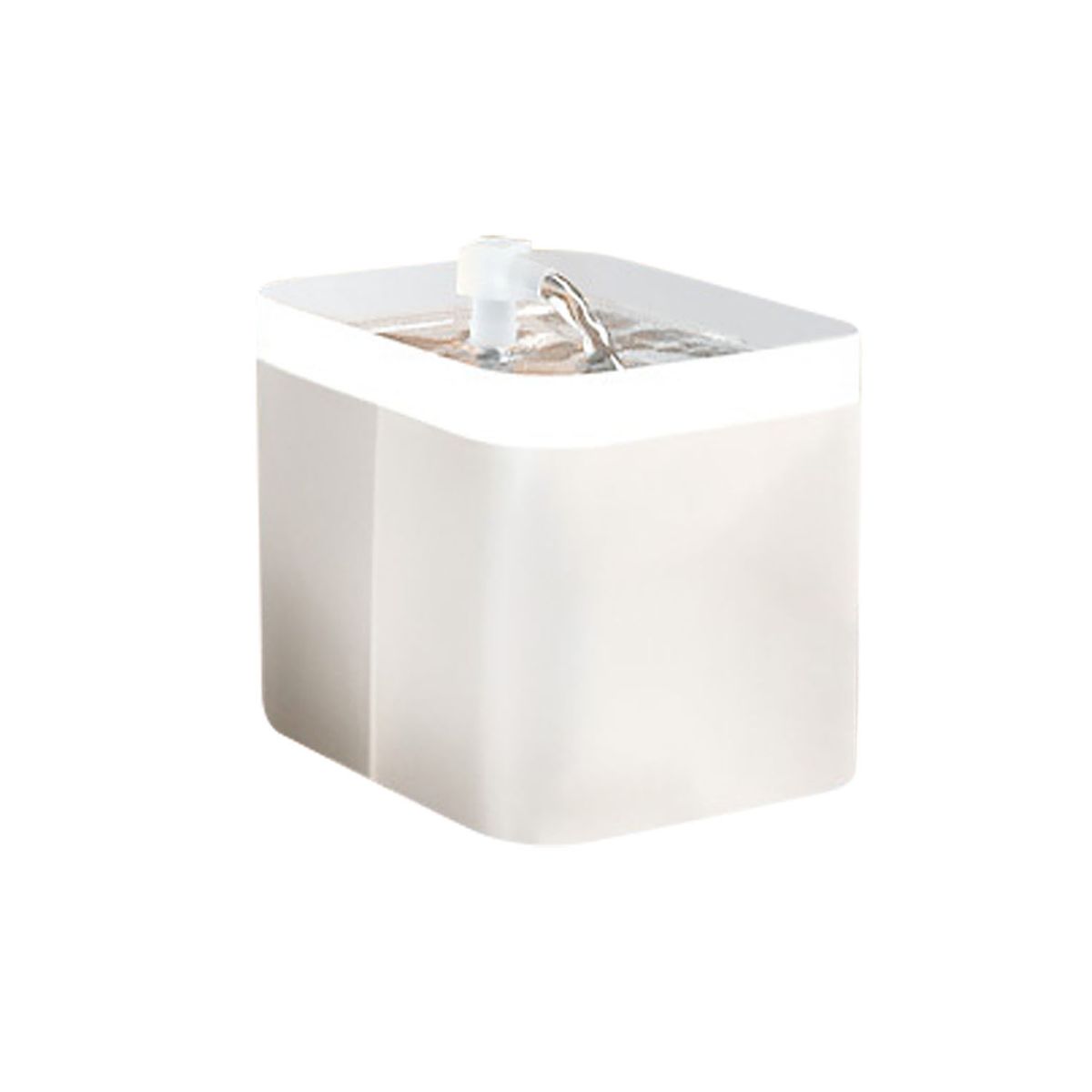 QUE PATAS PET SHOP - Fuente Básica para Gatos Hidratación Constante Blanco