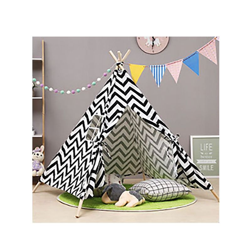 VOLTERETAS - Teepee para Niños en color Negro con Blanco