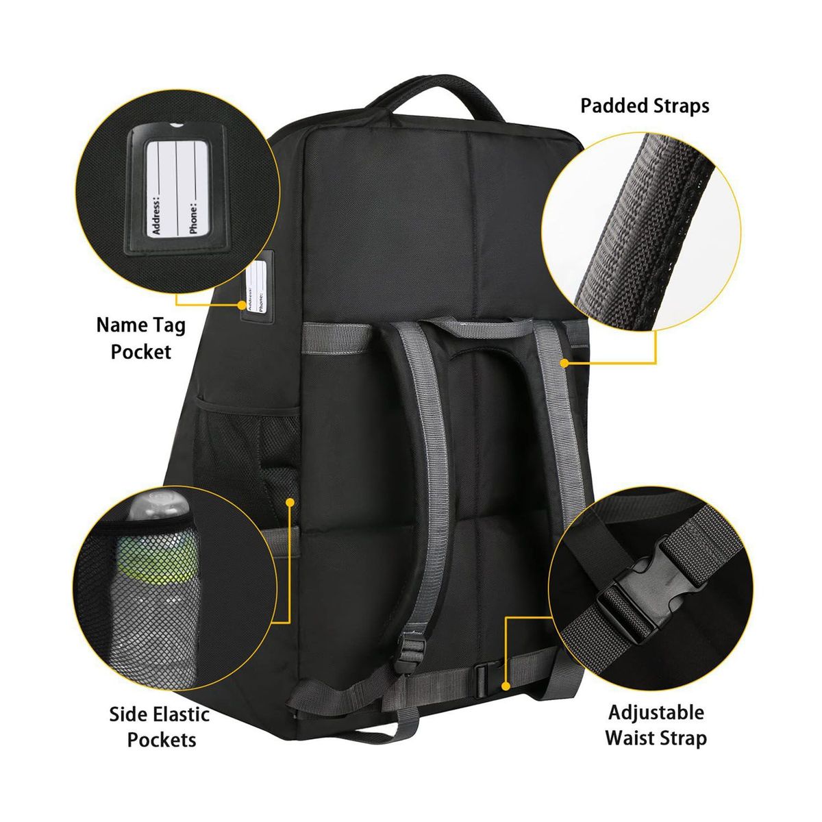 VOLTERETAS - Protector de Silla de Seguridad de Bebé