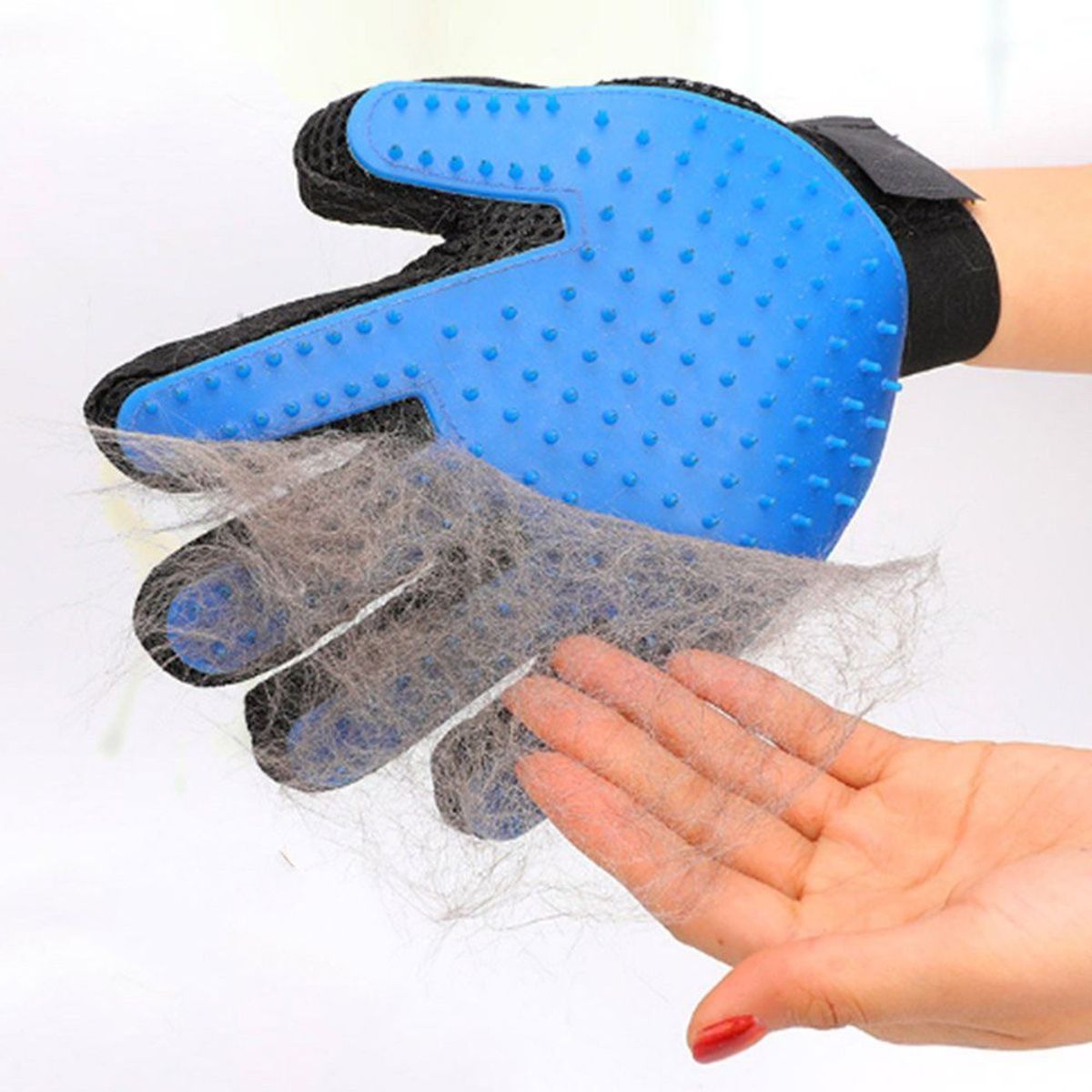 OEM - 2Guantes Cepillo Saca Pelos Pelusas De Mascotas Perros Gatos